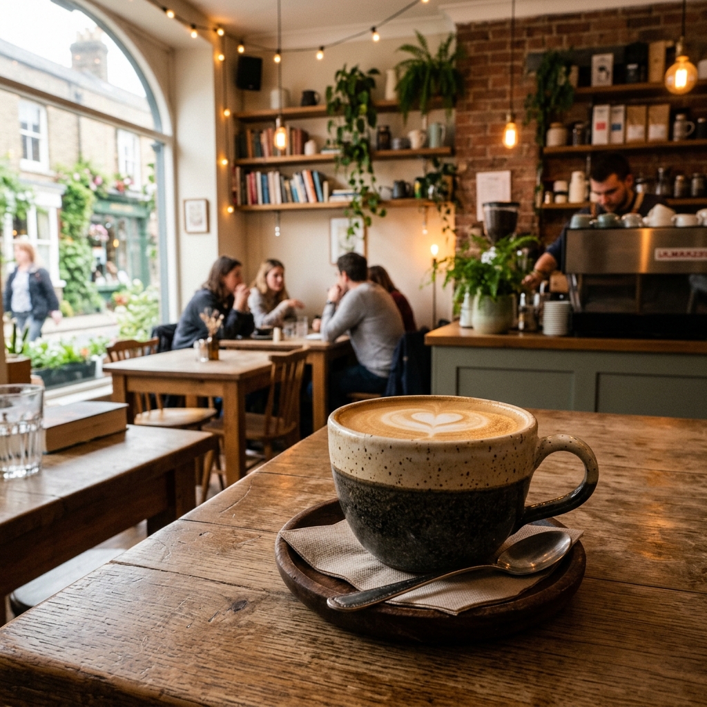 Artisan coffee on table